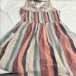 American Eagle  Outfitters Pink and Green Halter Maxi Sundress Photo 3