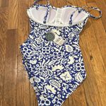 NWT Boden Catania Blue and White one piece Floral Swimsuit CUP SIZE 32B Photo 7
