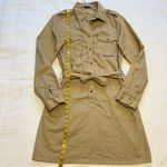 J.Crew Women’s Light Brown Belted Utility Shirt Dress Approx Size S/M Fall Photo 11