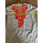 Roberta Roller Rabbit Embroidered 3/4 Sleeve Tunic Blue/Orange Women’s size XS Photo 8