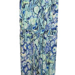 Lilly Pulitzer  Paulina Jumpsuit Women’s Size S Indigo Sunset Swim Floral Preppy Photo 0