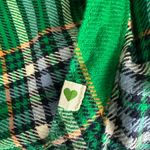 Aerie  Flannel Plaid‎ Top Women's Size S Green/Blue Button Down Front Pocket NWT Photo 5