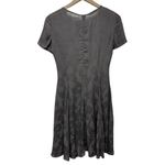 Emporio Armani Womens Sheath Dress Gray Size S 40 Floral Semi Sheer Pleated Photo 1