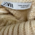 ZARA  Women’s Cable Knit Pompom Sweater Size M Photo 8