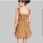 Wild Fable NWT Cognac Ruffle Tiered Skater Tank Dress Size XL Photo 1