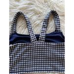 Aerie Gingham Square Neck Sports Bra Navy & White Size XXL Photo 8