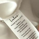 Lulus  Floral Smocked Mini Dress Women's Large White Pink Casual Summer NWT Photo 4