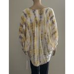Young Fabulous and Broke Tie Dye Eyelet 3/4 Sleeve Relaxed Fit Womens M Artsy Photo 3