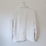 Good American  Luxe Suiting Boyfriend Blazer Ivory White Photo 3