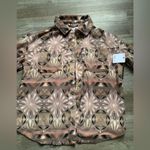 O'Neill O’Neill Super Fleece Flannel Pattern Floral Multi Color Pink Purple Soft Size M Photo 3