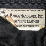 Karam Handbags Inc. Genuine Leather Vintage Metallic Patchwork Handbag Gold Photo 10