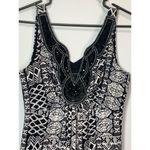 Ronni Nicole RNStudio by Womens Tribal Print Beaded Maxi Dress Black White Small Photo 1