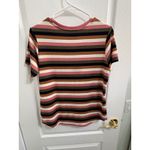dip striped scoop neck short sleeve t Photo 2