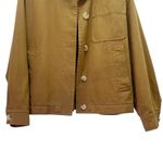 Vince  Utility Jacket Umbra Brown Cotton Linen Workwear Jacket Small Oversized Photo 6