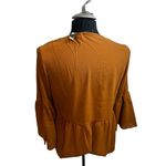 Hayden  Los Angeles boutique ruffle button down blouse bell sleeve size M NWT bur Photo 2