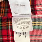 Hanna Andersson Women’s Flannel Nightshirt – Red Tartan Plaid Size Small Photo 3