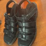 Bernardo  Women's Sasha Chunky Heel Strappy Sandal Black Antique Calf Size 9M Photo 8