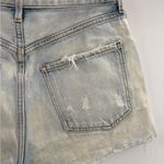 AGOLDE denim shorts women button fly cut off distressed summer cotton size 26 Photo 10
