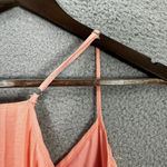 Bar III dress women small pink peach pleated crop top double layer mini feminine Photo 6