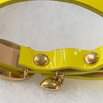 Juicy Couture  Pam & Gela Neon Yellow Buckle Bracelet w Good Heart Dangle Charm Photo 8