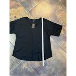 NWT Yak & Yeti Black Short Sleeve Tee Shirt Lace Sleeve Small Medium Photo 6