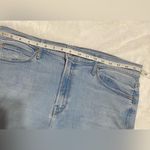 MOTHER The Mid Rise Dazzler Ankle Fray Jeans Blue Size 34 Photo 12