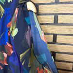 Alex Marie ‎ Blue Floral Dress Size 6 Photo 5