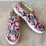 Lilly Pulitzer Julia Sneaker Panda Slip On Loafer Pink Floral Preppy Feminine Photo 0