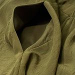 Madewell Olive Green 100% Silk Moonset Dress Style #B1408 Size 6 Photo 8