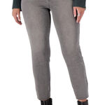 New Girl With Curves Raw Hem Ankle Length Girlfriend Jeans Gray Wash Size 4 Photo 0