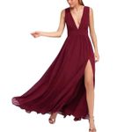 Lulus Heavenly Hues Burgundy Sleeveless Maxi Dress, Size Small, New with Tags Photo 1