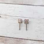 Dainty Pink Gem Stud Earrings Photo 3