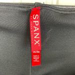 Spanx Faux Leather Pencil Skirt Size Medium Black Tummy Control Fitted Slimming Photo 5