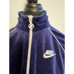 Nike Vintage  Women's Velour tracksuit jacket‎ , Blue Size Medium Photo 3