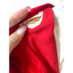 Vintage Kerrybrooke Sears Roebuck Cherry Red Velvet Jumper 2 Piece Dress Photo 6