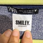 ZARA x SMILEY ® Originals Blue Faded Sweatshirt Sz M Photo 4