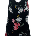Old Navy Black Camisole Dress with Pink and White Floral Design Photo 0