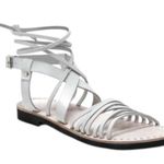 Free People  Willow Wrap Gladiator Leather Sandals Bone Size 36 5 5.5 6 Bohemian Photo 0