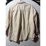 Old Navy  The Boyfriend Shirt Beige Speckled Button Down Long Sleeve Women's XL Photo 6