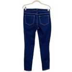 Old Navy  Womens Blue Dark Wash Mid Rise Rockstar Super Skinny Jeans Size 8 Photo 1