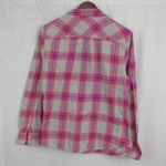 J.Crew Ladies' Button Up Plaid Flannel "Boy Fit" Collared Shirt XL Photo 4