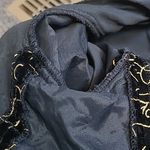 Norton Mcnaughton  VINTAGE BLACK VELOUR GOLD SCROLL STITCH DRESS JACKET 8 Photo 10