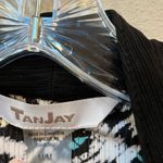 Vintage Aztec Daisy Print Cardigan Medium Black Photo 5