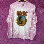 AC/DC Let There Be Rock Tour 1971 Long Sleeve Tshirt Tie Dye S/M Photo 0