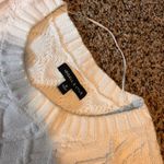 Kendall + Kylie Color Block Cable Knit Cropped Sweater Small White Black Yellow Photo 0