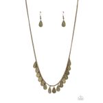 Paparazzi Eastern Chime Zone Brass Necklace (503) Photo 1