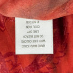 Dress Barn  Blouse XL Tiered Ruffle Tie Dye Swirl Tank Top Brown Orange Rust Flowy Photo 8