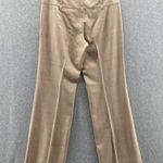 Banana Republic  Wide Leg Trouser Pants Women 0 Tan Wool Silk Blend Lined Pockets Photo 3