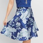 Maurice's  floral flowy satin circle skirt Photo 0