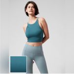 Athleta Aurora Seamless High Neck Crop Tank - Borealis Green, Size medium Photo 1